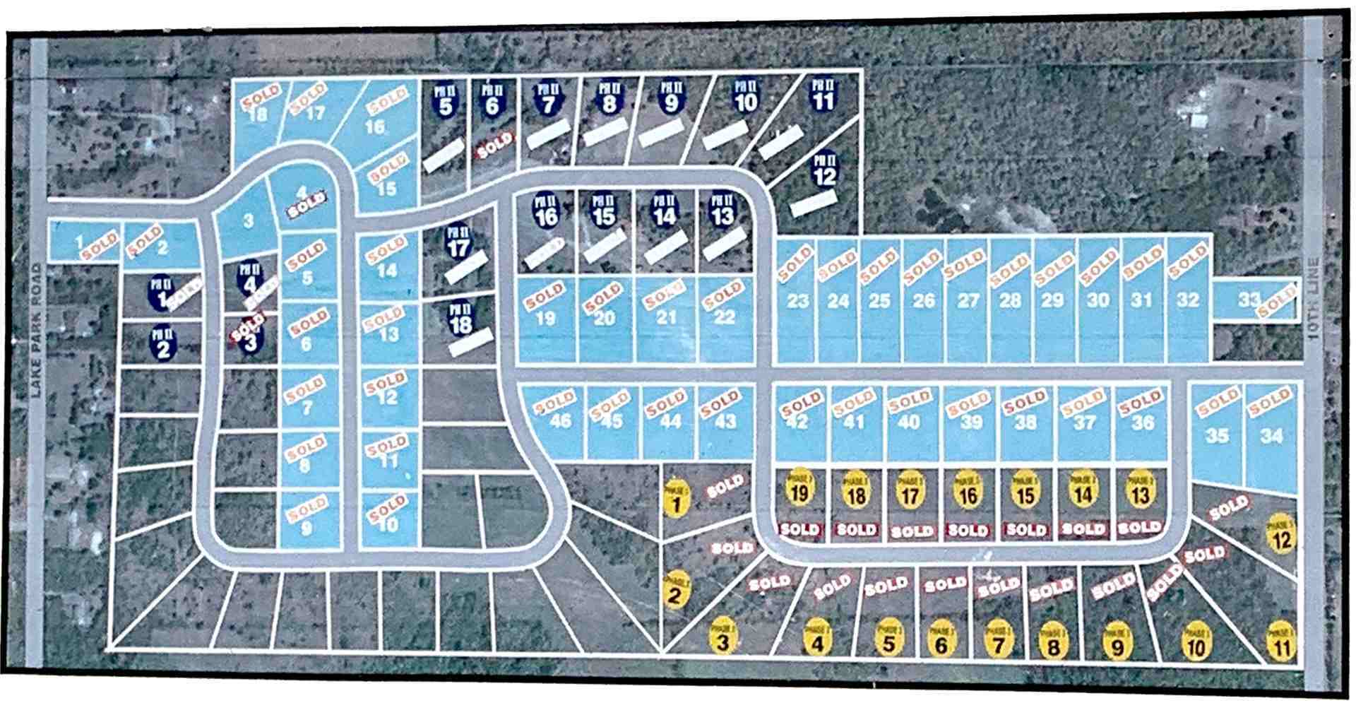 Hayshore Estates Lot and Site plan