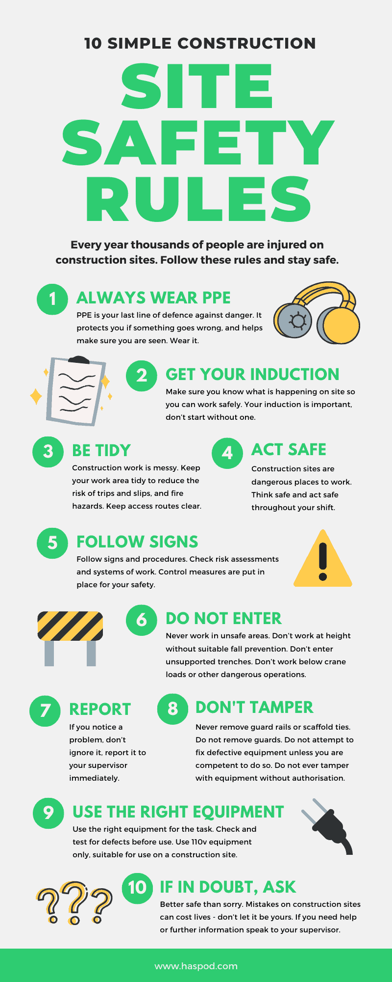 Site Safety Rules diagram