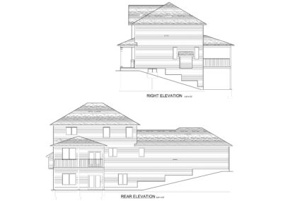 Brooks Right and Rear Elevation