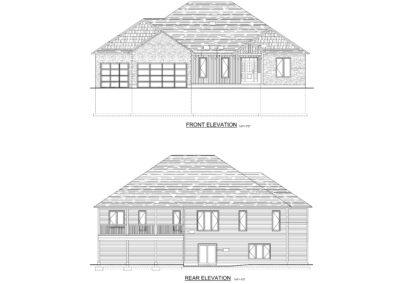 Burgess Front and Rear Elevation