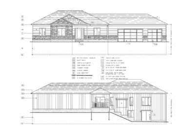 Morphy Front and Rear Elevations