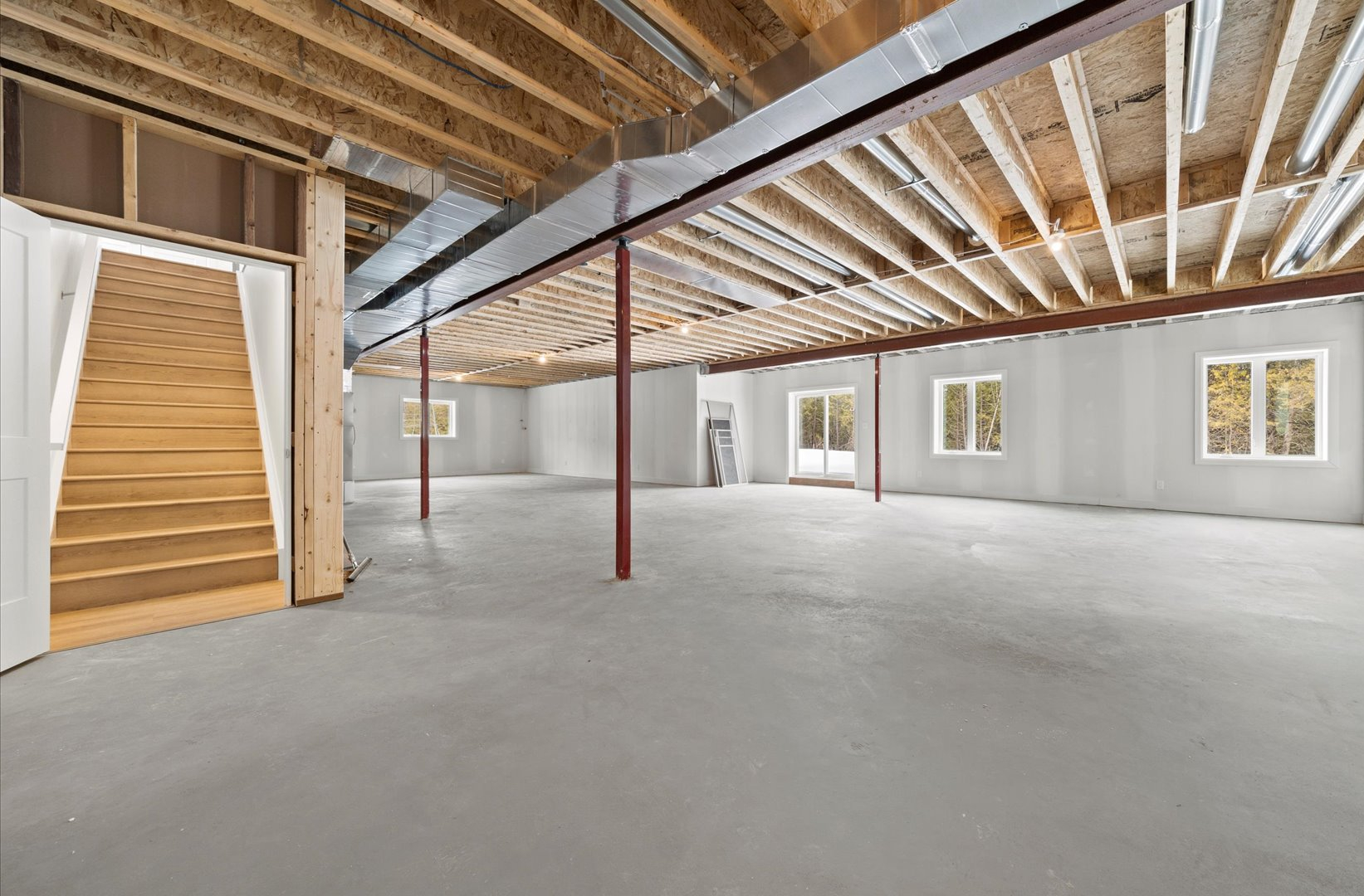 basement in floor heating BLD Homes Carleton Place
